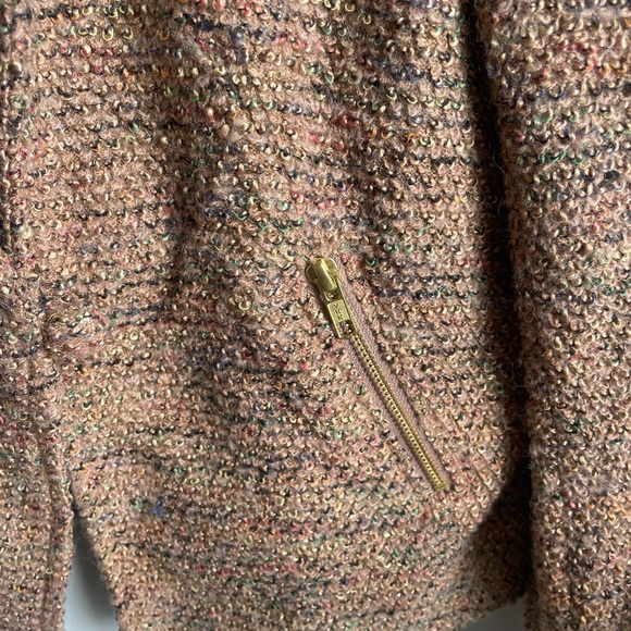 The Limited NWT Wool blend Acrylic Brown Fall Neutral Blazer Medium - Picture 2 of 6